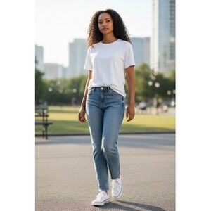 Buckle Black Jeans Womens 32 Light Wash Fit 256 Distressed Raw Hem Boyfriend Fit